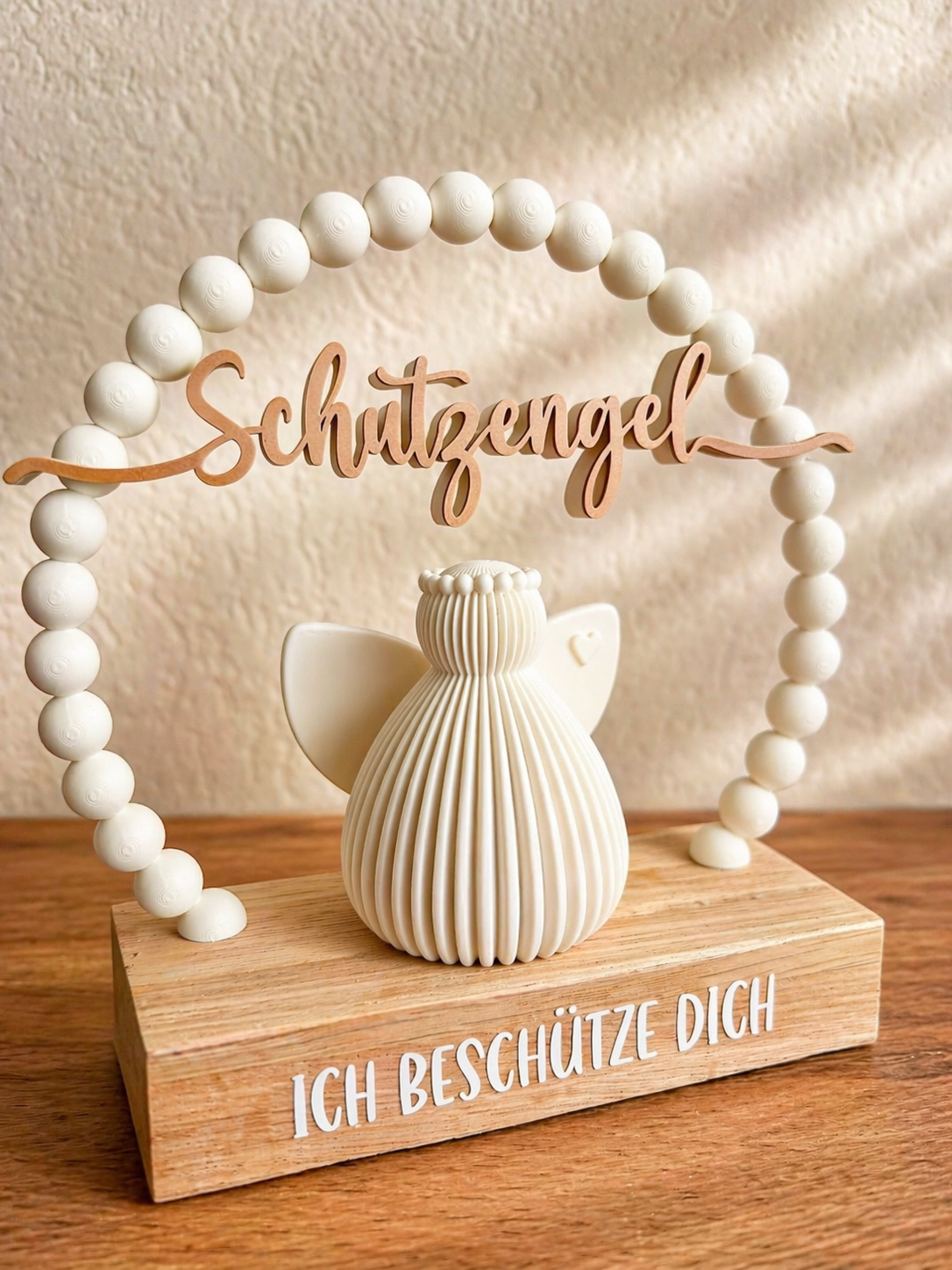 Schutzengel Aufsteller mit Licht – Ich beschütze dich