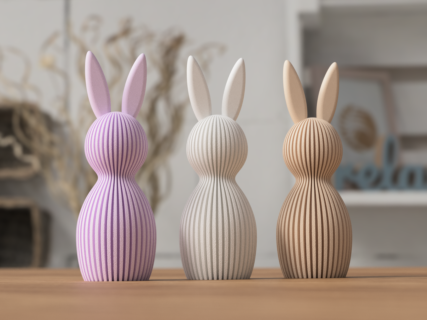 Minimalistischer Deko-Hase