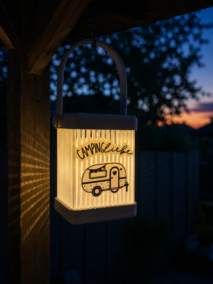 Camping Solarlampe Wohnwagen Wohnmobil | LED Gartenleuchte wetterfest | Camping Deko Geschenk für Camper Terrasse