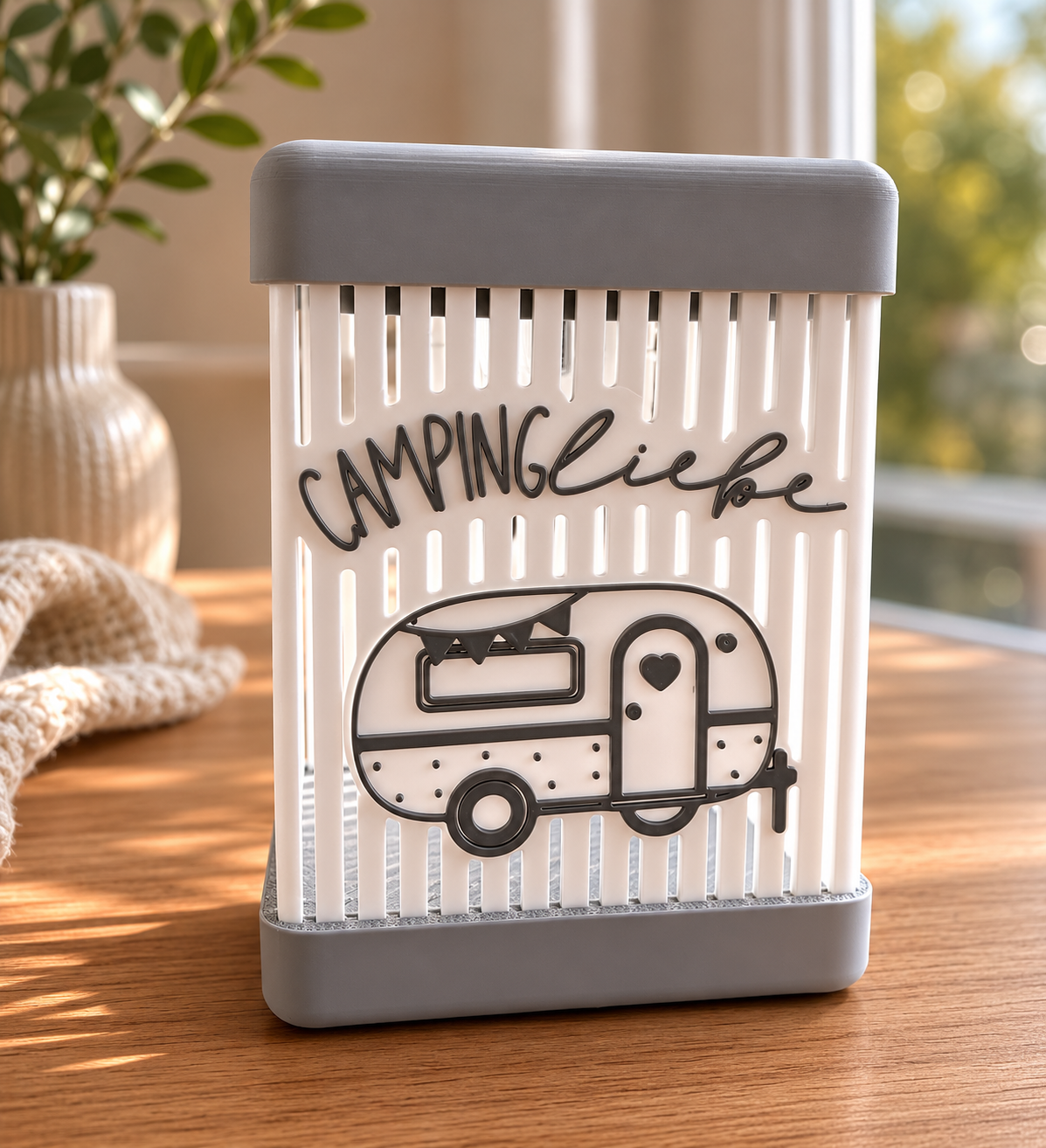 Camping Solarlampe Wohnwagen Wohnmobil | LED Gartenleuchte wetterfest | Camping Deko Geschenk für Camper Terrasse