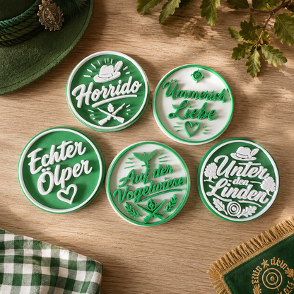 Schützenfest Magnete und Anstecker | Horrido, Echter Ölper, Ümmerich Liebe & Auf der Vogelwiese | Geschenk für Schützenfest Fans