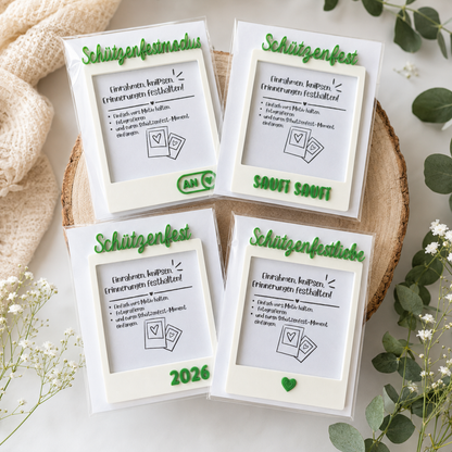 Schützenfest Foto-Frame | Polaroid Bilderrahmen aus dem 3D-Druck | Schützenfest Deko & Erinnerungsfoto | Verschiedene Designs