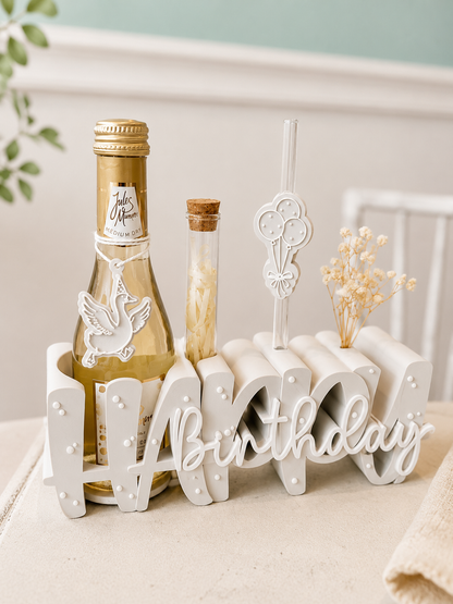 Happy Birthday Geldgeschenk mit Reagenzglas | Kreative Geschenkverpackung für Geld & Gutscheine | Geburtstagsgeschenk