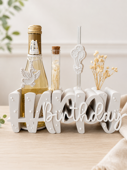 Happy Birthday Geldgeschenk mit Reagenzglas | Kreative Geschenkverpackung für Geld & Gutscheine | Geburtstagsgeschenk