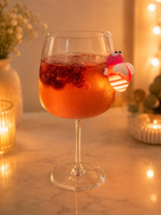 Leuchtende Glasmarkierer Glühwürmchen | Leuchtende Glasanhänger für Getränke, Cocktails, Kindergeburtstag, Feiern & Gartenpartys | Geschenkidee