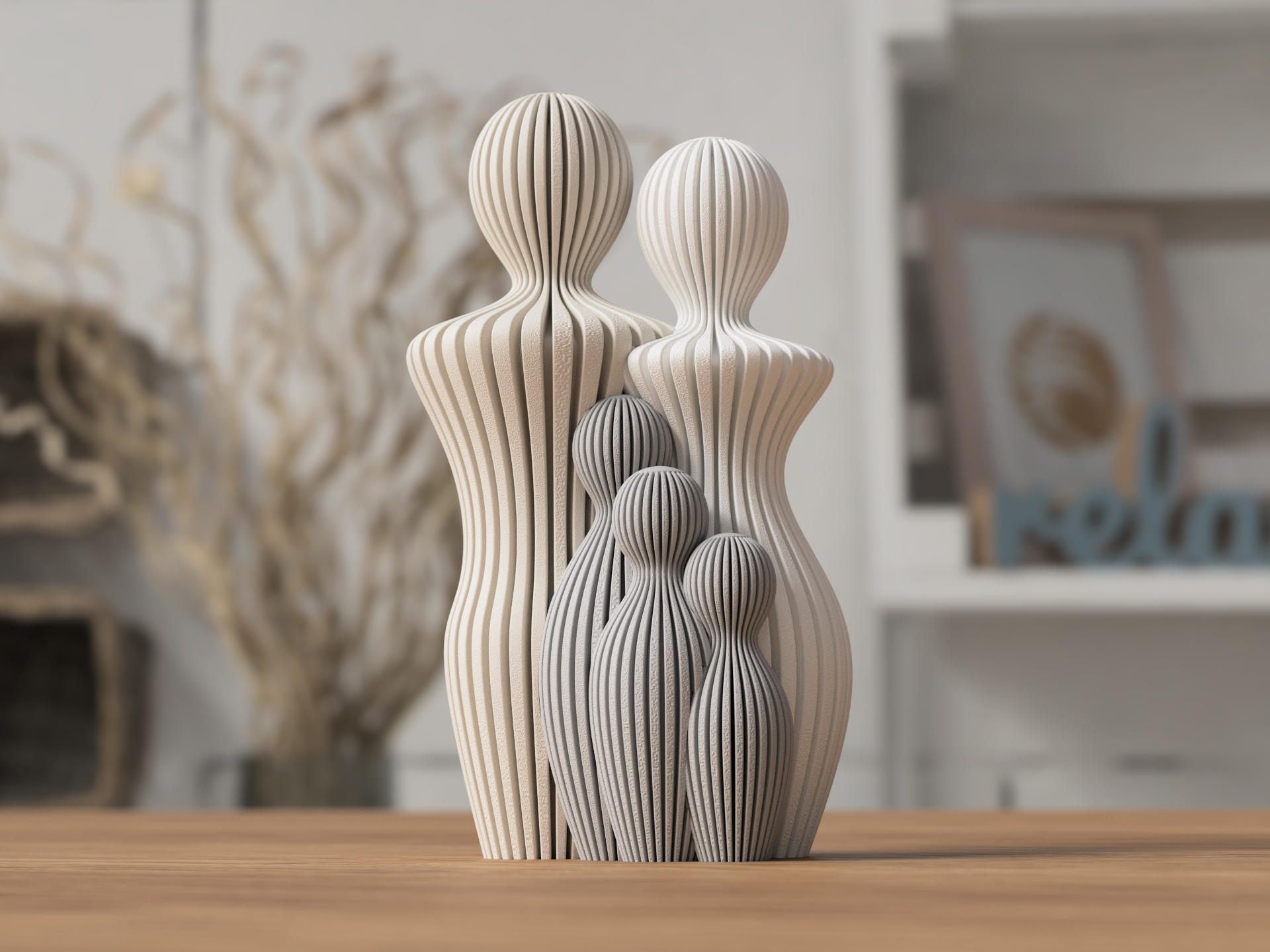 Familien Skulptur