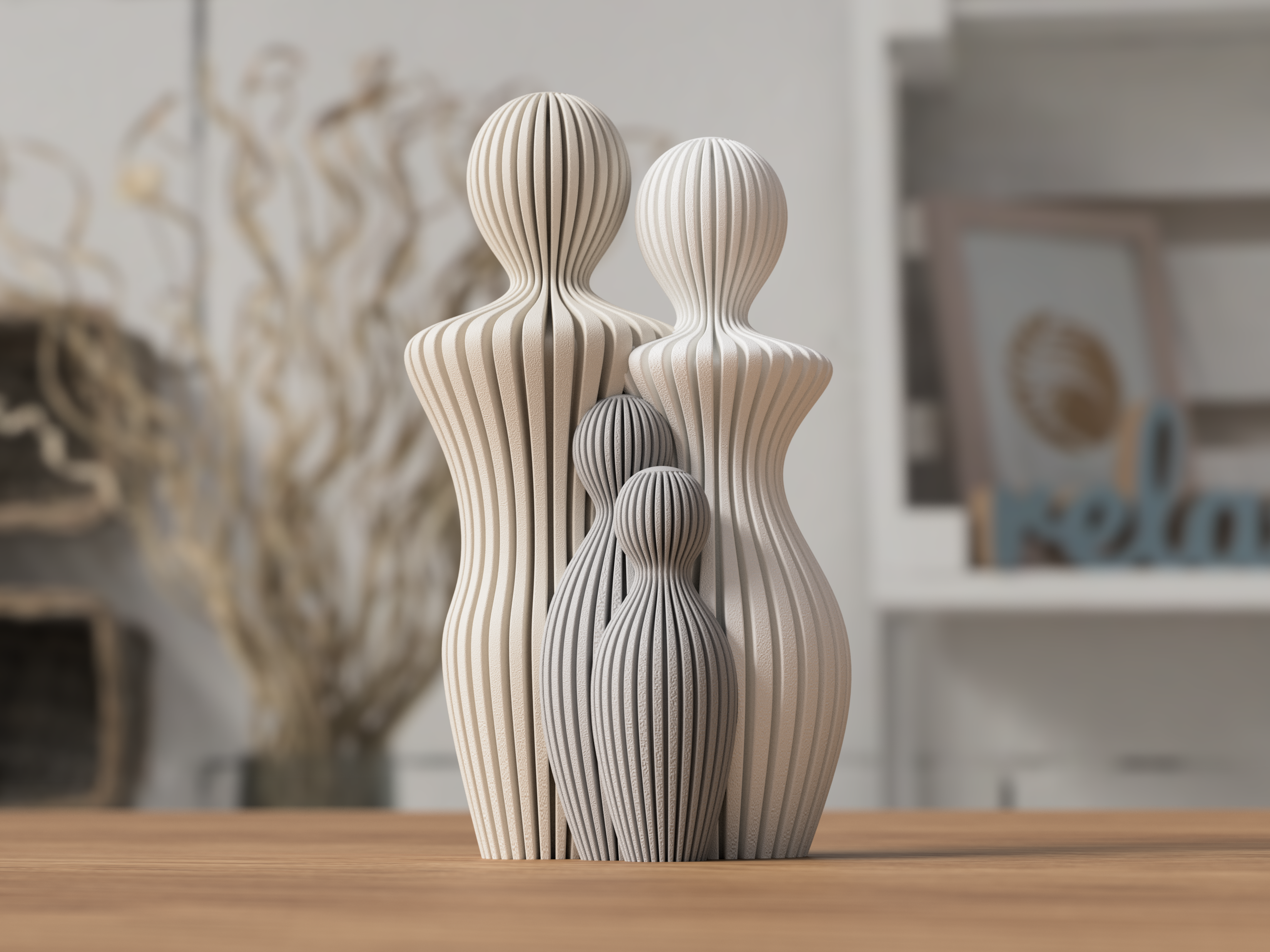 Familien Skulptur