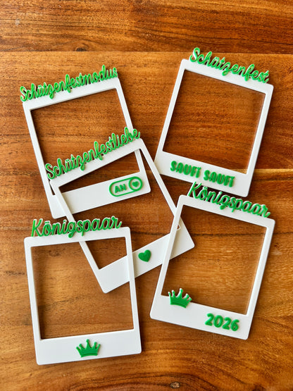 Schützenfest Foto-Frame | Polaroid Bilderrahmen aus dem 3D-Druck | Schützenfest Deko & Erinnerungsfoto | Verschiedene Designs