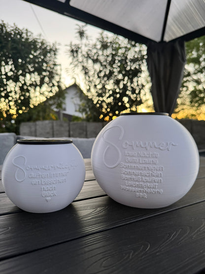 Sommer Solarlampe mit Schriftzug