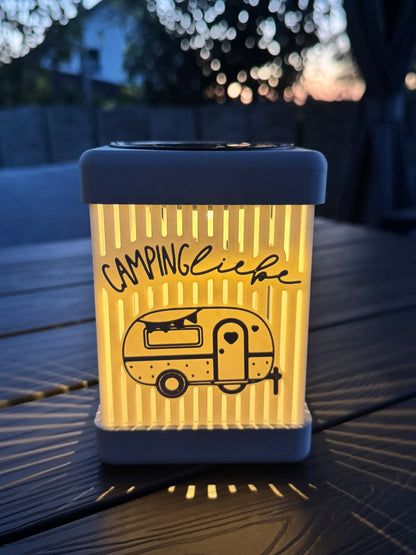 Camping Solarlampe Wohnwagen Wohnmobil | LED Gartenleuchte wetterfest | Camping Deko Geschenk für Camper Terrasse