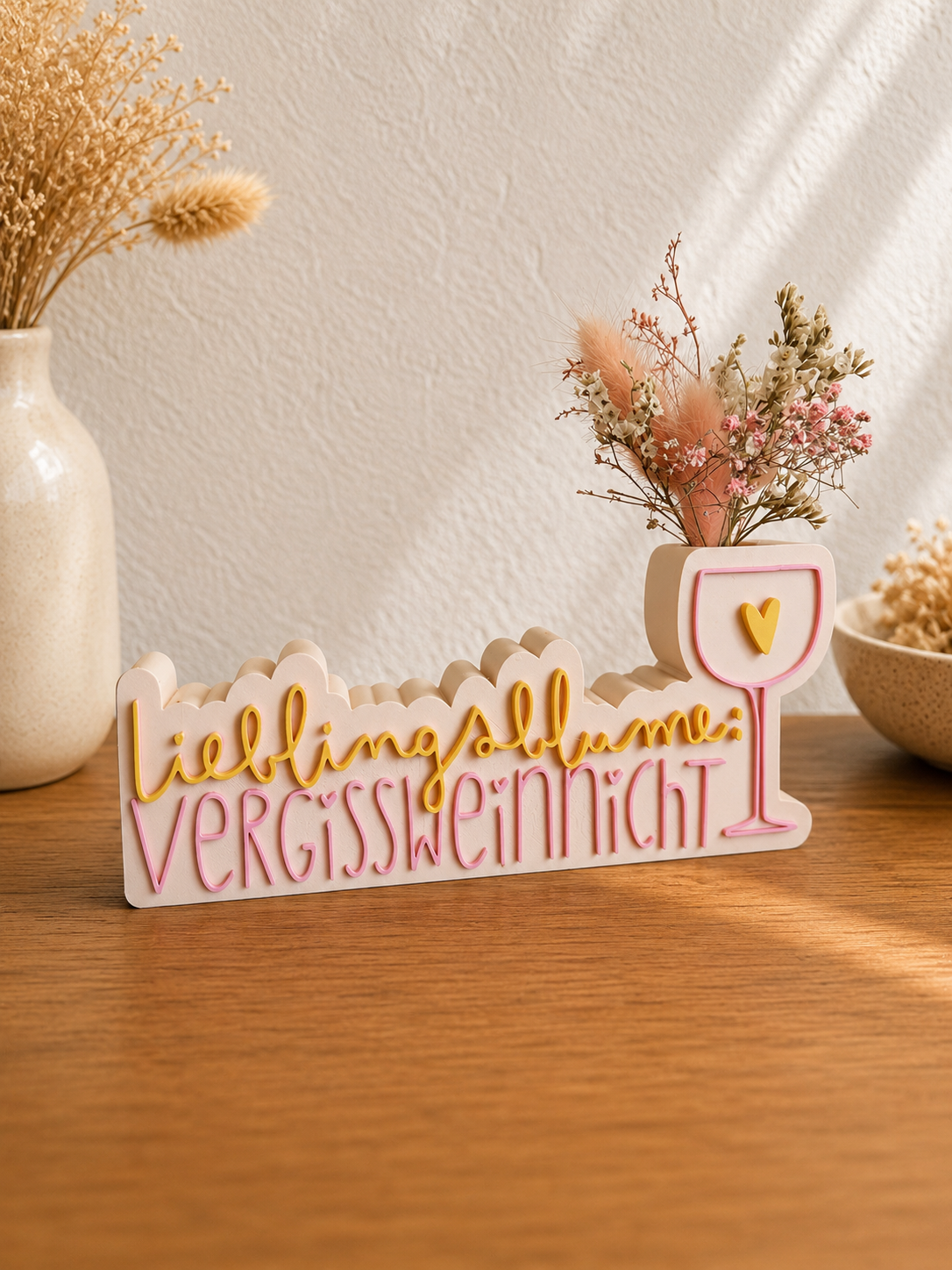 Lieblingsblume VergissWeinnicht Schild