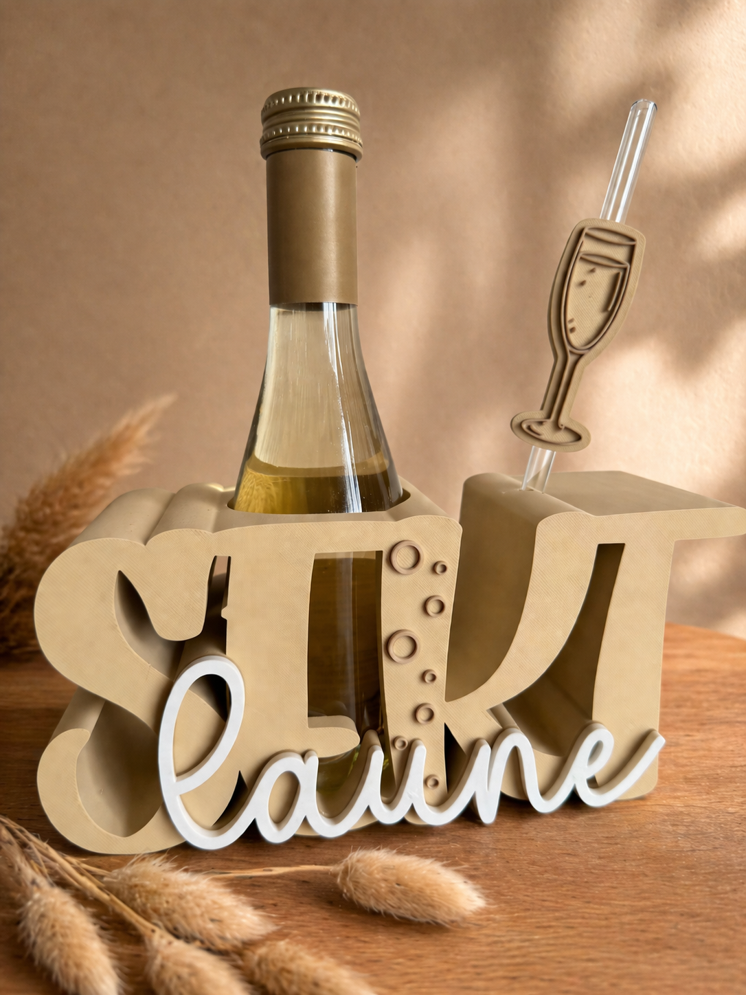 "Sekt Laune" Sektflaschenhalter