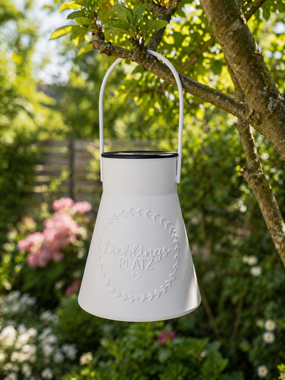 Solarlampe „Lieblingsplatz“ – Gartenlampe mit Solareinsatz
