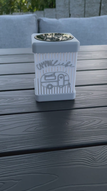 Camping Solarlampe Wohnwagen Wohnmobil | LED Gartenleuchte wetterfest | Camping Deko Geschenk für Camper Terrasse