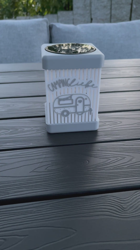 Camping Solarlampe Wohnwagen Wohnmobil | LED Gartenleuchte wetterfest | Camping Deko Geschenk für Camper Terrasse